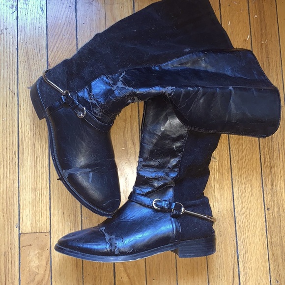 Shoe Show Shoes Trashed Well Worn Tall Boots Pair Poshmark